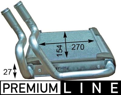Heat Exchanger, interior heating MAHLE AH 205 000P
