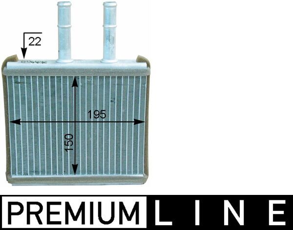 MAHLE AH 206 000P Heat Exchanger, interior heating