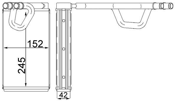 MAHLE AH 231 000S Heat Exchanger, interior heating