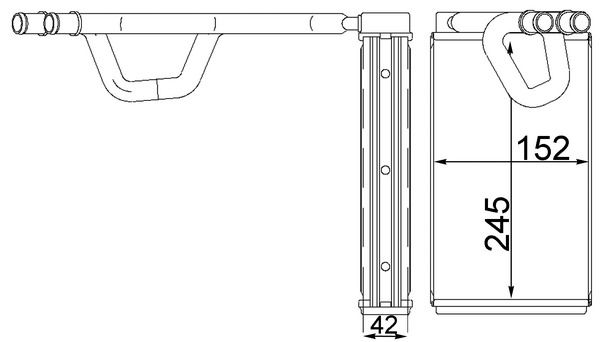 MAHLE AH 232 000S Heat Exchanger, interior heating