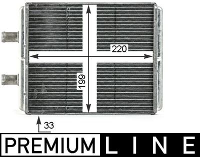 Heat Exchanger, interior heating MAHLE AH 4 000P