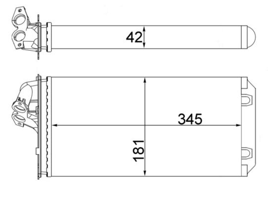 MAHLE AH 64 000S Heat Exchanger, interior heating