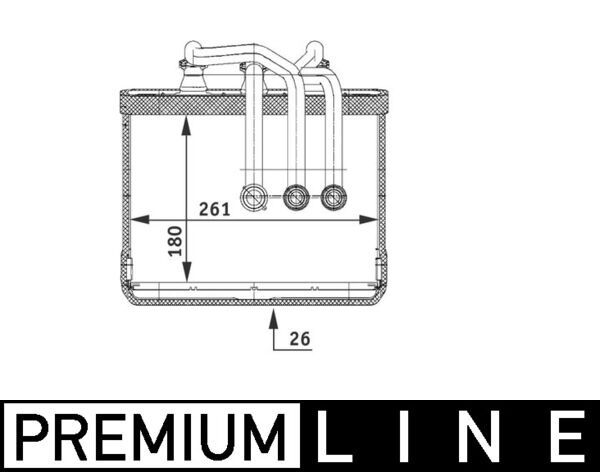 MAHLE AH 80 000P Heat Exchanger, interior heating