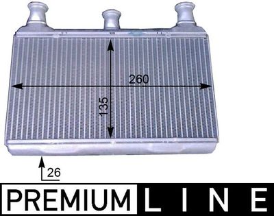 Heat Exchanger, interior heating MAHLE AH 115 000P