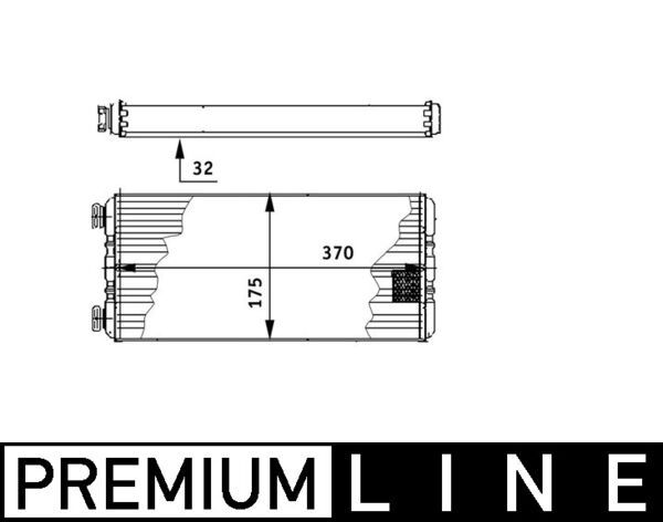 MAHLE AH 131 000P Heat Exchanger, interior heating