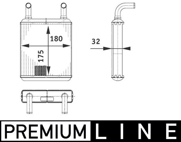 MAHLE AH 132 000P Heat Exchanger, interior heating