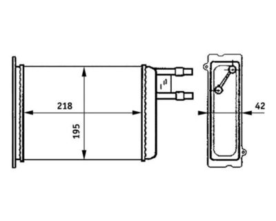 Heat Exchanger, interior heating MAHLE AH 147 000S