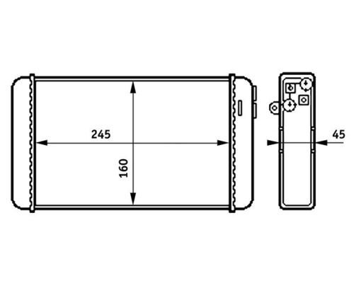 MAHLE AH 154 000S Heat Exchanger, interior heating