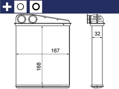 Heat Exchanger, interior heating MAHLE AH 16 000S