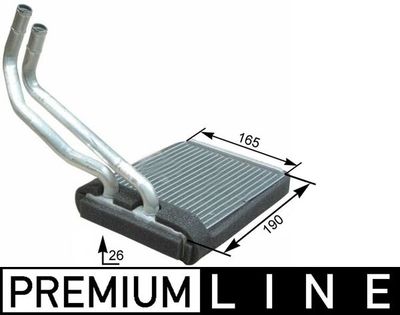 Heat Exchanger, interior heating MAHLE AH 177 000P