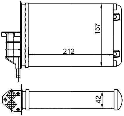 MAHLE AH 18 000S Heat Exchanger, interior heating