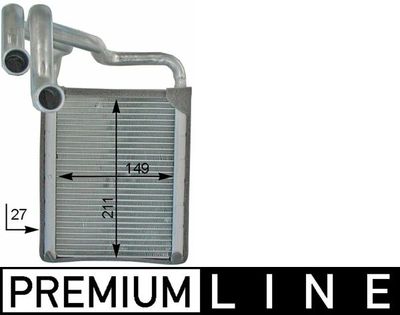 Heat Exchanger, interior heating MAHLE AH 203 000P
