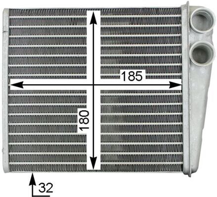 MAHLE AH 208 000S Heat Exchanger, interior heating