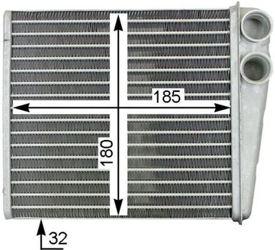 Heat Exchanger, interior heating MAHLE AH 208 000S