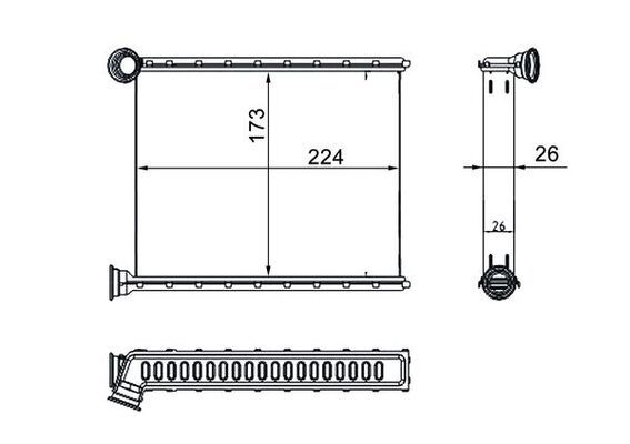 MAHLE AH 270 000S Heat Exchanger, interior heating