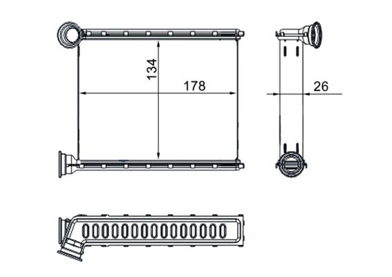 MAHLE AH 272 000S Heat Exchanger, interior heating