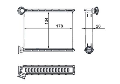 Heat Exchanger, interior heating MAHLE AH 272 000S