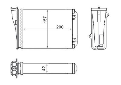 Heat Exchanger, interior heating MAHLE AH 274 000S