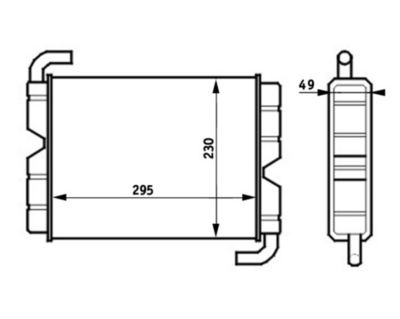Heat Exchanger, interior heating MAHLE AH 45 000S