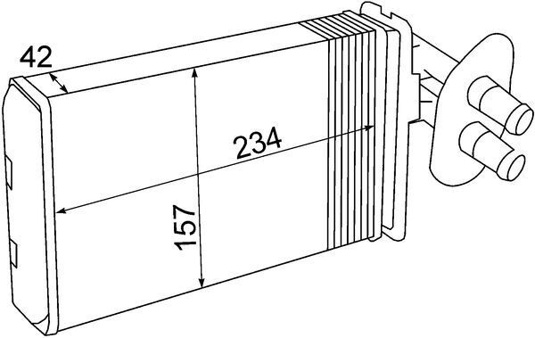MAHLE AH 69 000S Heat Exchanger, interior heating