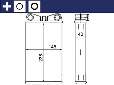 Heat Exchanger, interior heating MAHLE AH 7 000S