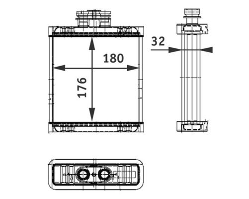 MAHLE AH 75 000P Heat Exchanger, interior heating