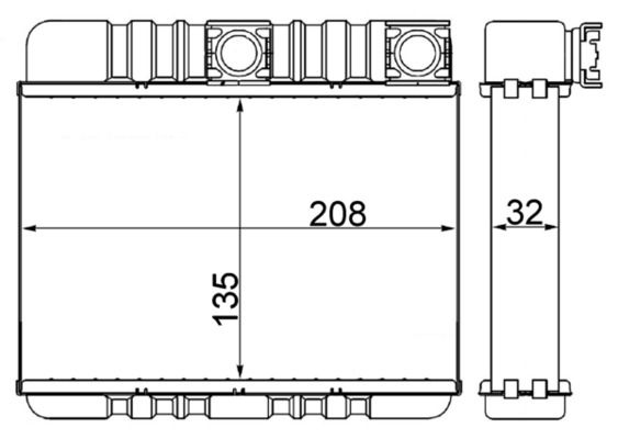 MAHLE AH 87 000S Heat Exchanger, interior heating
