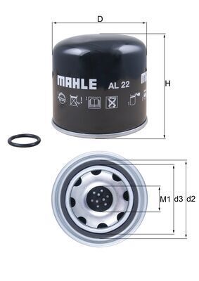 MAHLE AL 22 Air Dryer Cartridge, compressed-air system
