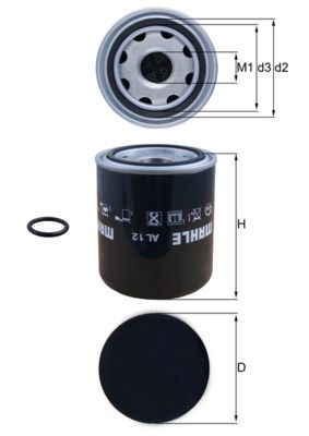 MAHLE AL 12 Air Dryer Cartridge, compressed-air system