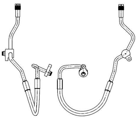 MAHLE AP 128 000P High Pressure Line, air conditioning