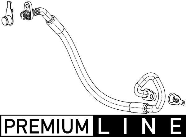 MAHLE AP 101 000P High Pressure Line, air conditioning