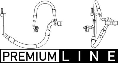 High-/Low Pressure Line, air conditioning MAHLE AP 117 000P
