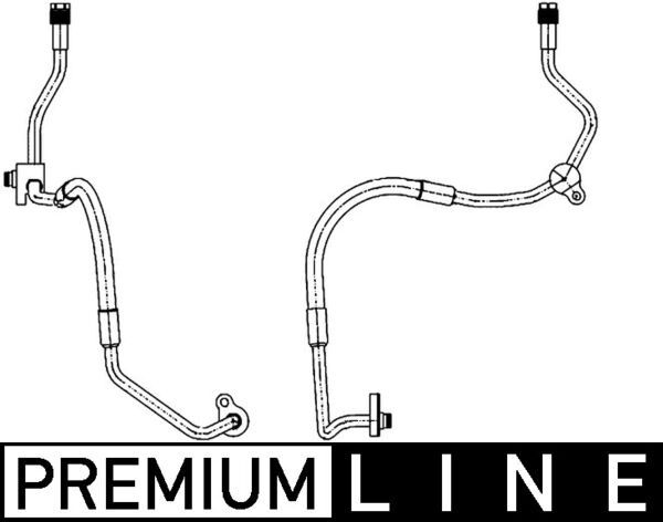 MAHLE AP 119 000P High Pressure Line, air conditioning
