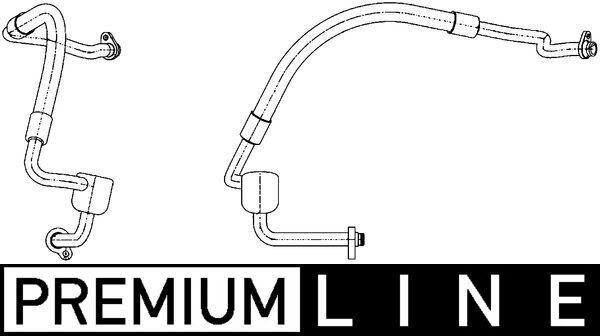 MAHLE AP 124 000P Low Pressure Line, air conditioning
