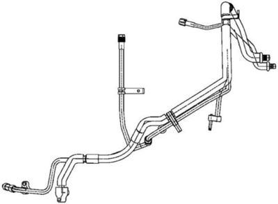 High-/Low Pressure Line, air conditioning MAHLE AP 135 000P