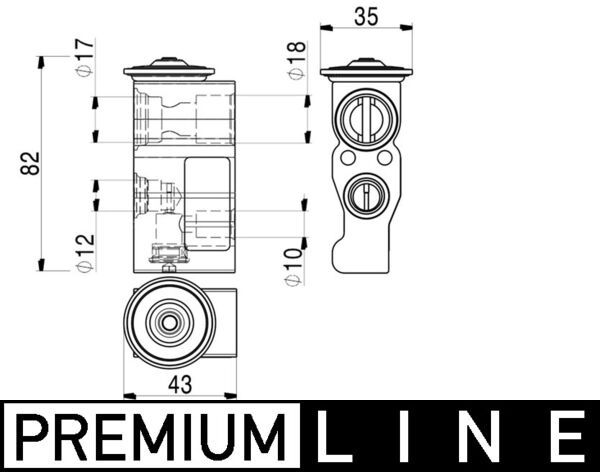 MAHLE AVE 2 000P Expansion Valve, air conditioning