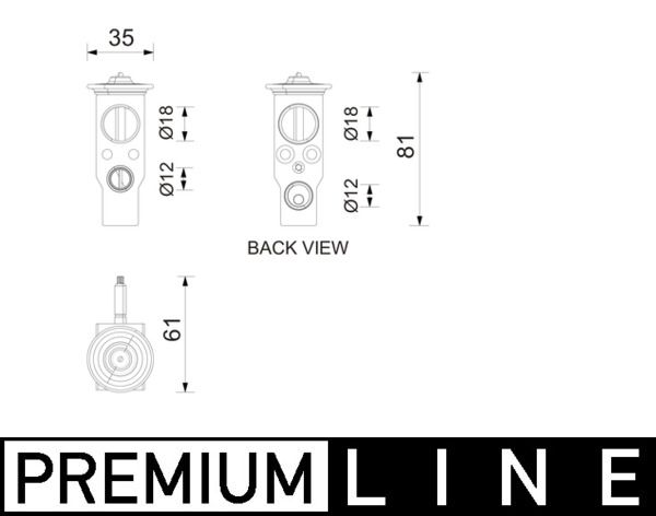 MAHLE AVE 211 000P Expansion Valve, air conditioning