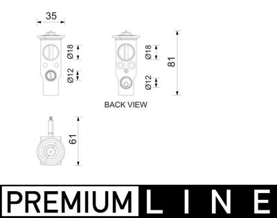 Expansion Valve, air conditioning MAHLE AVE 211 000P