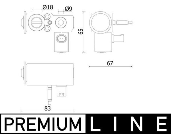 MAHLE AVE 141 000P Expansion Valve, air conditioning