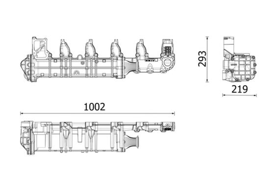 MAHLE CE 51 000P Cooler, exhaust gas recirculation