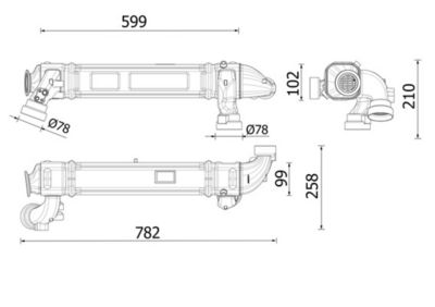 Cooler, exhaust gas recirculation MAHLE CE 53 000P