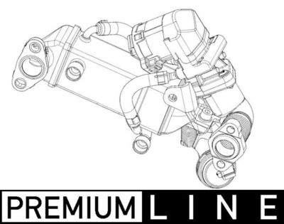 Cooler, exhaust gas recirculation MAHLE CE 10 000P