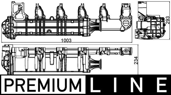 MAHLE CE 13 000P Cooler, exhaust gas recirculation