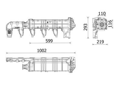 Cooler, exhaust gas recirculation MAHLE CE 38 000P