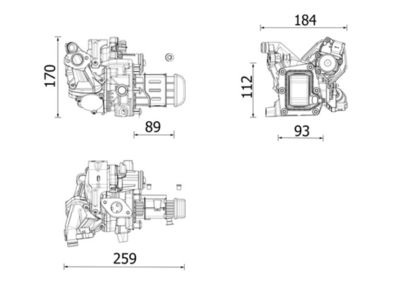 Cooler, exhaust gas recirculation MAHLE CE 42 000P