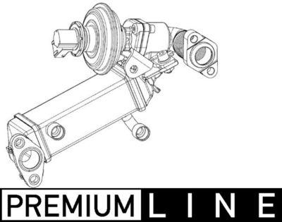 Cooler, exhaust gas recirculation MAHLE CE 9 000P
