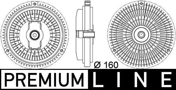 MAHLE CFC 107 000P Clutch, radiator fan