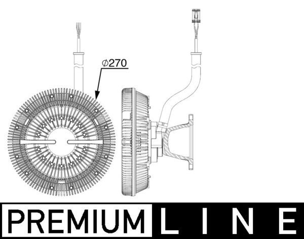 MAHLE CFC 243 000P Clutch, radiator fan