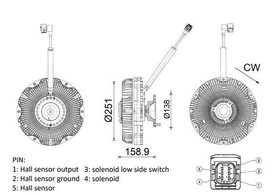 MAHLE CFC 275 000P Clutch, radiator fan