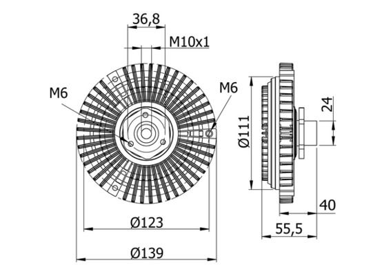 MAHLE CFC 62 000S Clutch, radiator fan